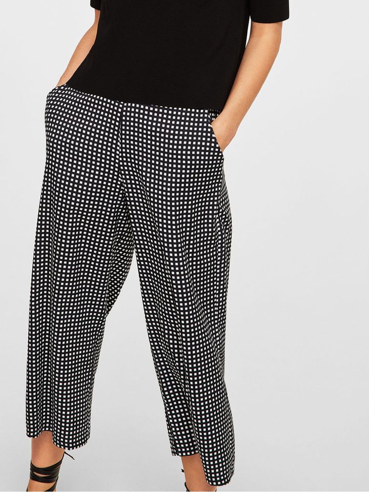 striped parallel pants