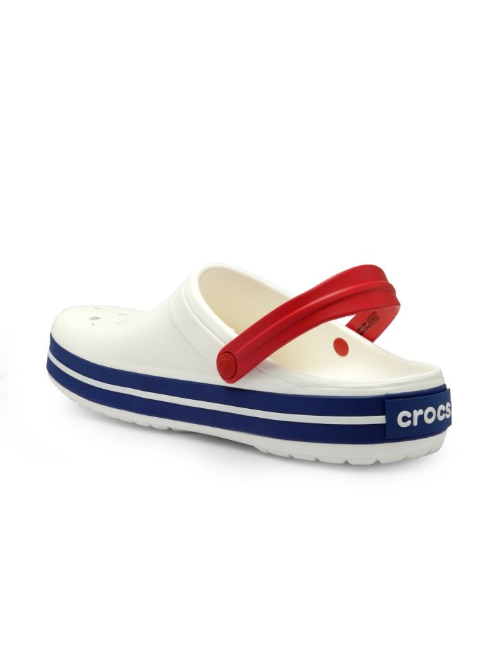 Crocs red shop and white