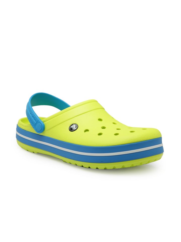 lime green crocs mens