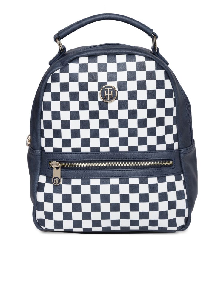 tommy hilfiger backpack blue and white