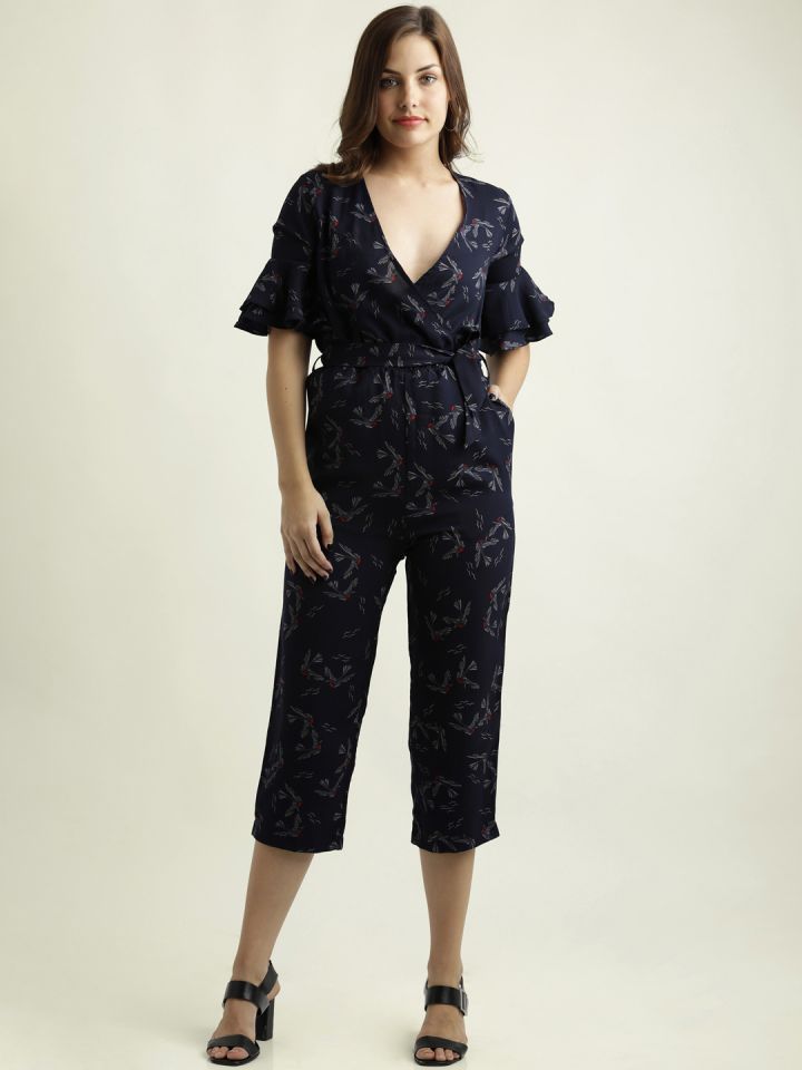 capri jumpsuit with sleeves