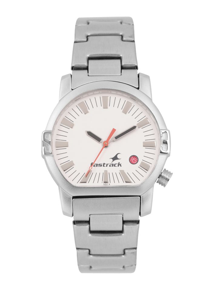 Fastrack Men White Analogue Watch NK1161SM03