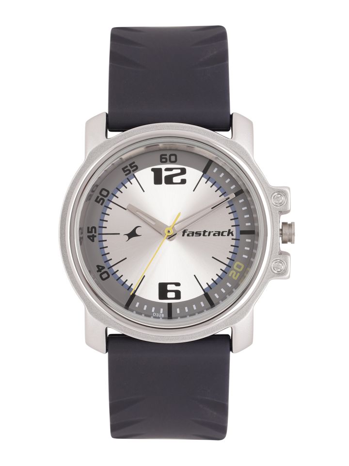 Buy Fastrack Men Silver Toned Analogue Watch Watches for Men