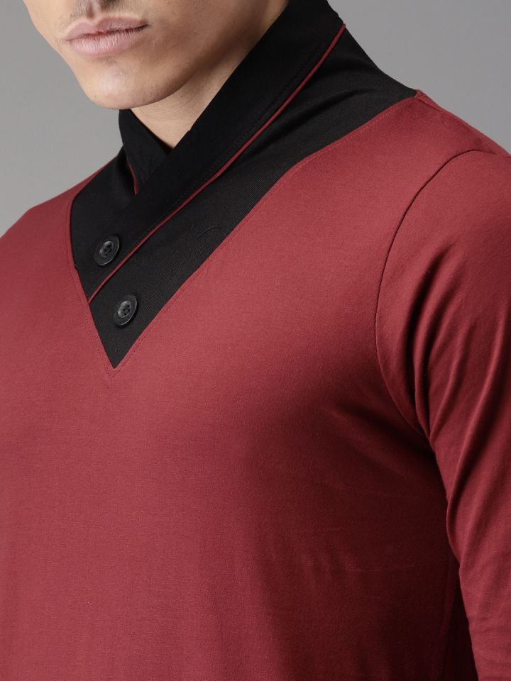 Shawl collar t shirt 2025
