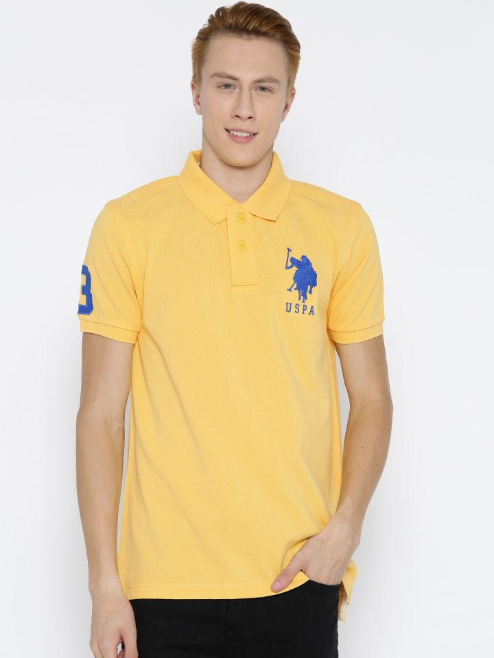 Us polo yellow 2025 t shirt