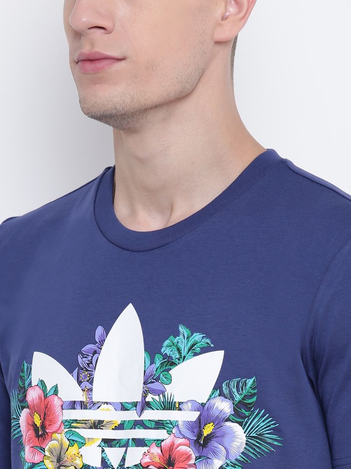 Adidas floral clearance t shirt mens