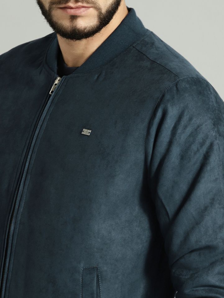 Roadster Men Navy Solid Bomber