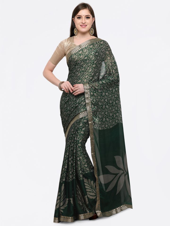 Myntra crepe sarees store