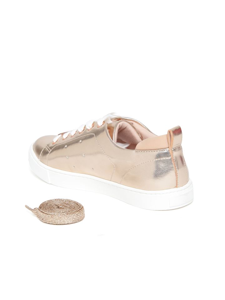 aldo rose gold sneakers