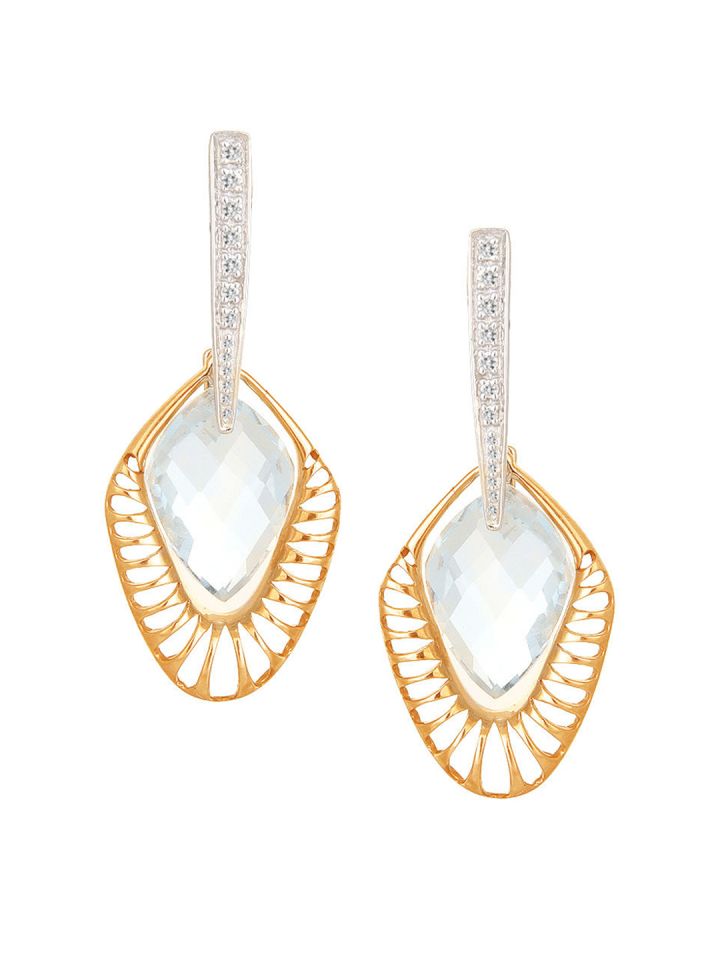 Tanishq top topaz earrings