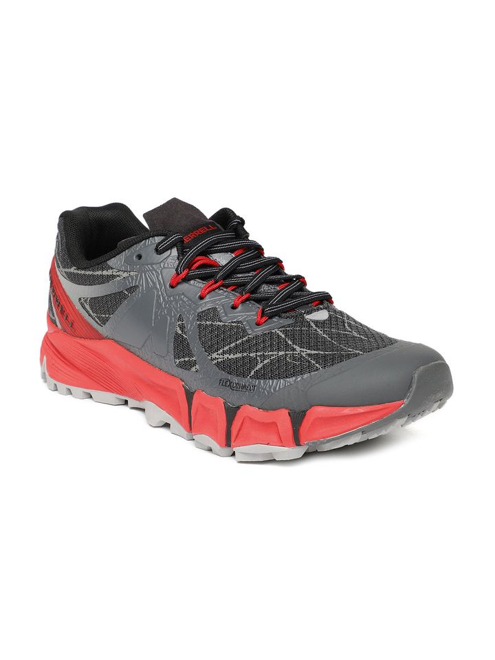 Grey Agility Peak Flex Running Shoes 