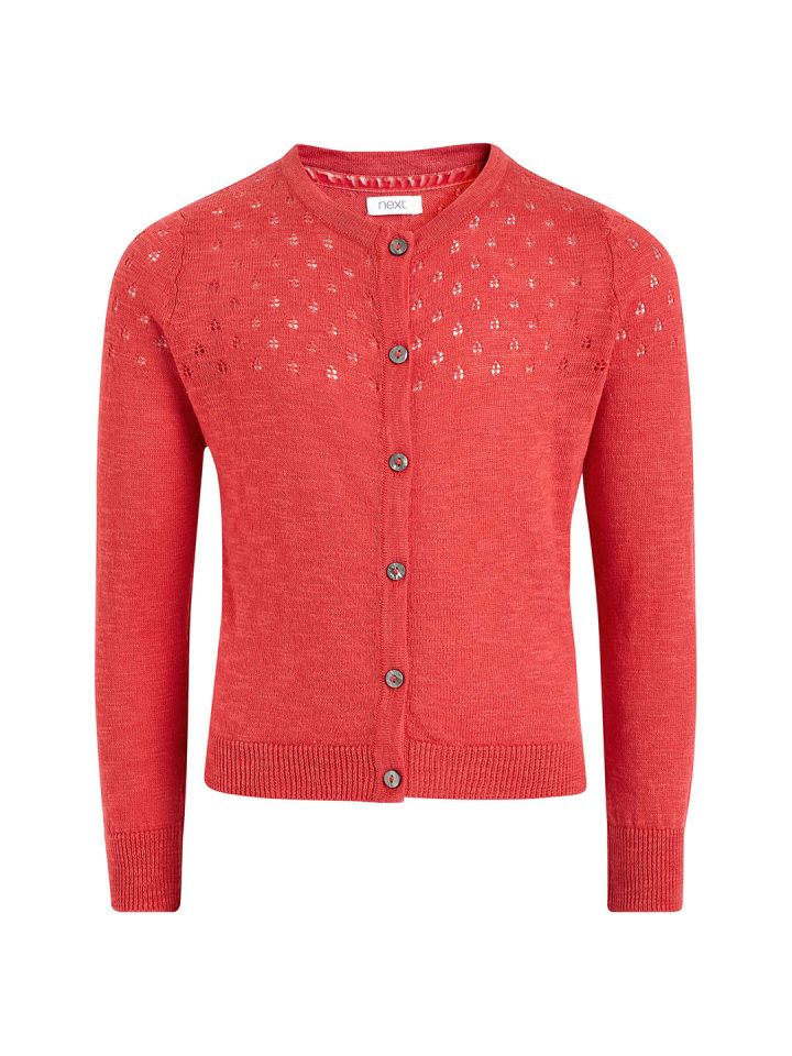 Red cardigan next on sale