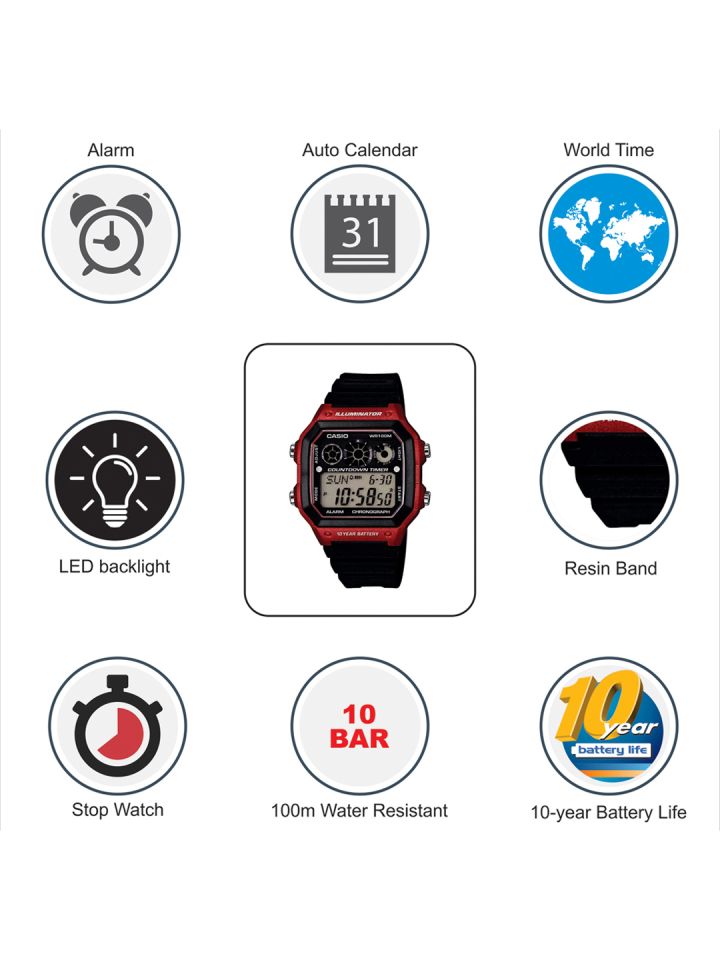 Casio d080 youth series digital watch hot sale