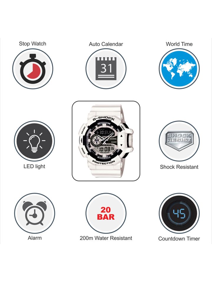G shock ga 2025 400 white