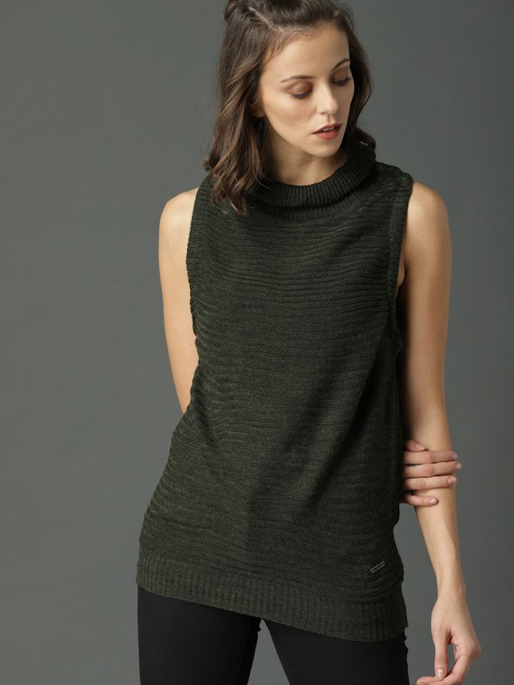 green sweater vest womens