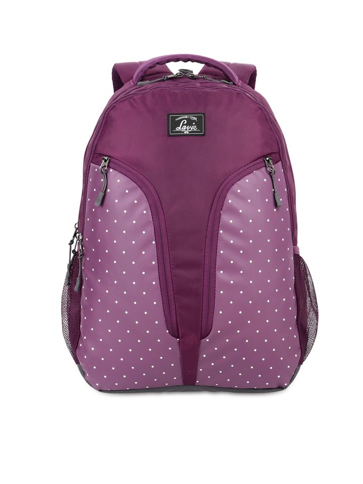 Lavie purple top backpack