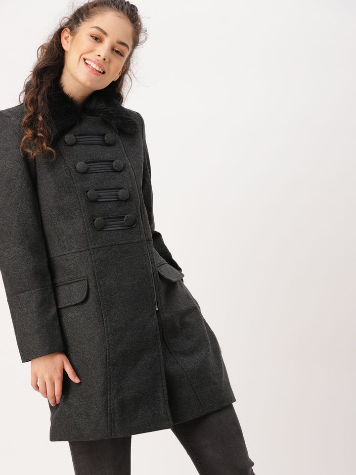 Buy DressBerry Charcoal Grey Longline 