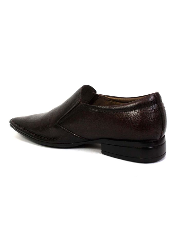 Buy Hitz Men Brown Leather Formal Slip 