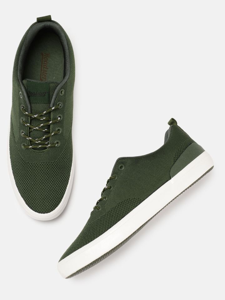 Buy Roadster Men Olive Green Sneakers Casual Shoes for Men