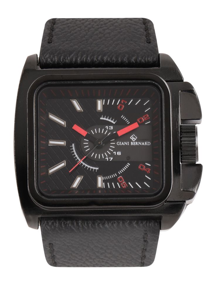 Giani Bernard Men Black Analogue Watch GB 117A