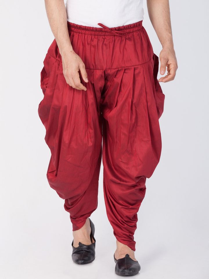 Maroon dhoti pants clearance