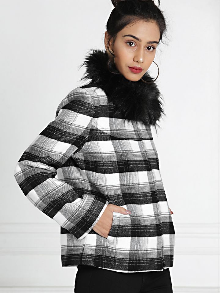Check on it top faux shearling jacket