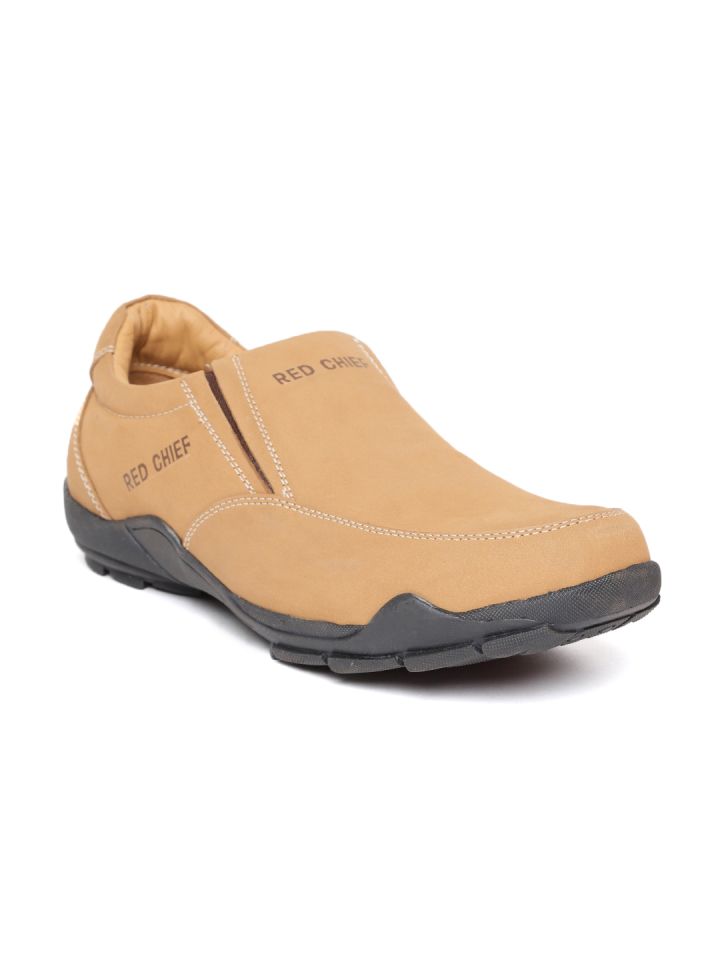 Buy Red Chief Men Brown Leather Slip Ons Casual Shoes for Men