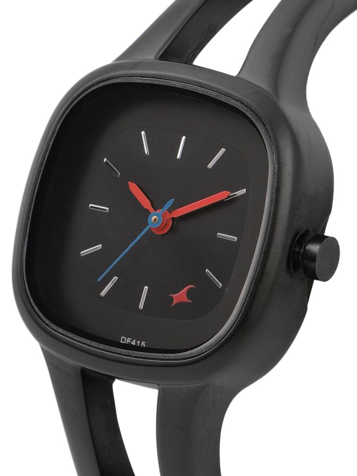 Fastrack Women Black Analogue Watch NK6147NM02