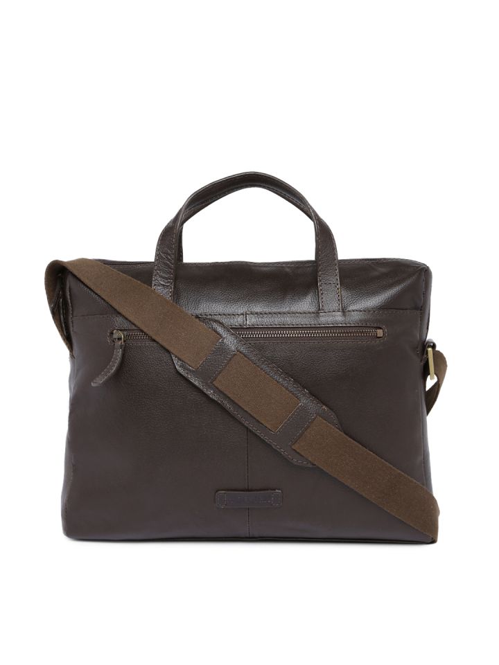 Buy Hidesign Men Brown Solid Handcrafted Leather Uranus 01 Laptop