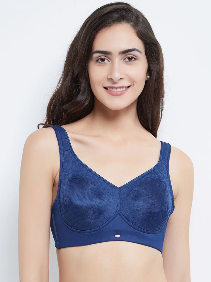 Buy Soie Aqua & Brown Non-Wired Full Coverage Bra - Pack of 2 for
