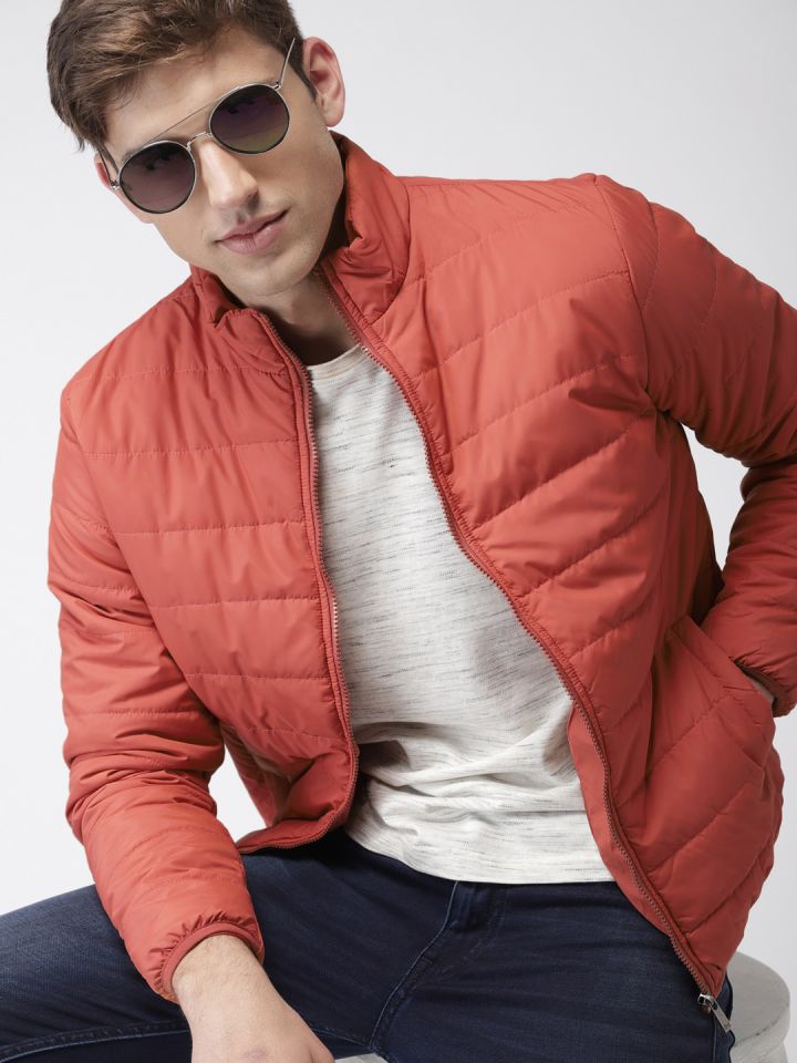 Rust colored puffer jacket hotsell