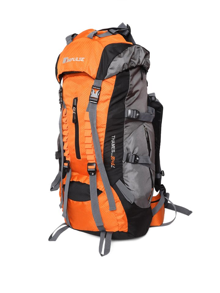 Impulse Unisex Orange Black Thames 85 Litres Rucksack