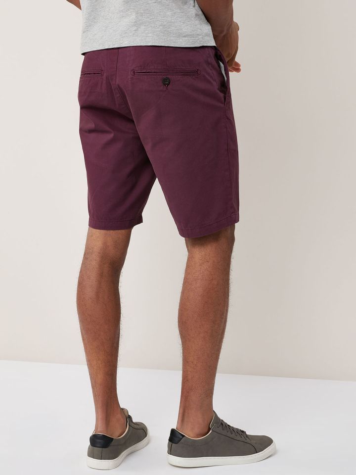 next slim chino shorts