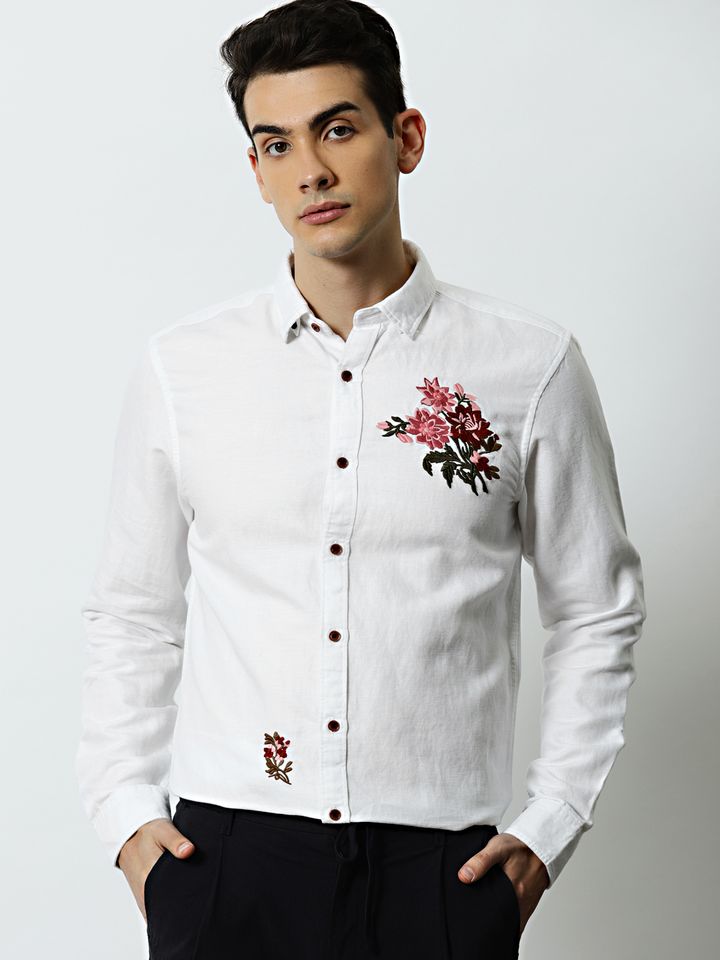 Buy Mr Bowerbird Men White Tailored Fit 