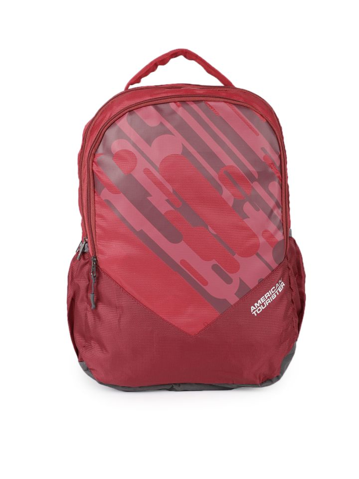Buy AMERICAN TOURISTER Unisex AMT MIST SCH Red Solid Backpack
