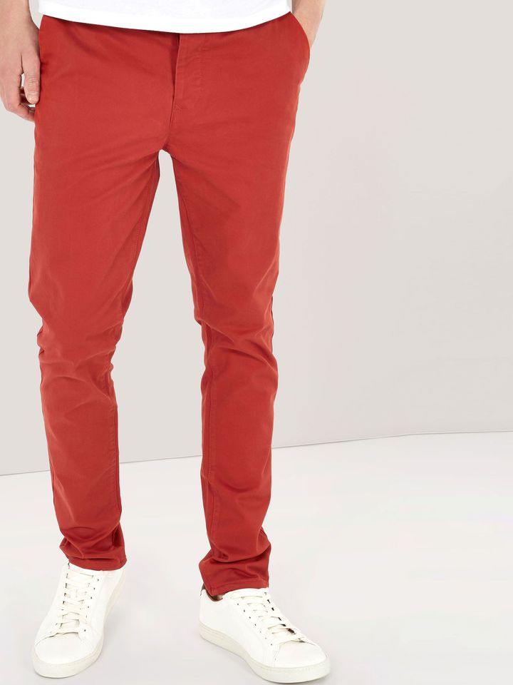 red skinny chinos mens