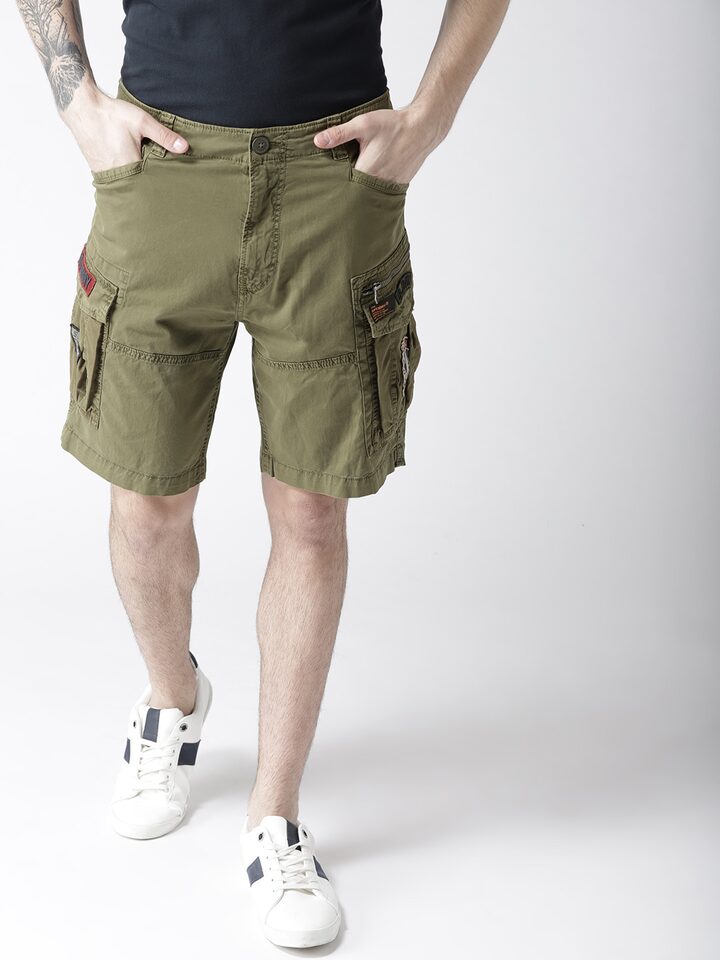 Utl Olive for Men Superdry Cotton Utility Cargo Shorts Green Mens Clothing Shorts Cargo shorts 