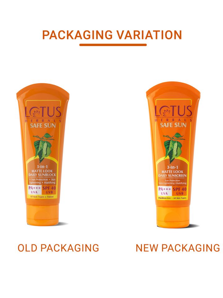 Buy Lotus Herbals Sun Safe 3 In 1 Matte Look SPF 40 Daily