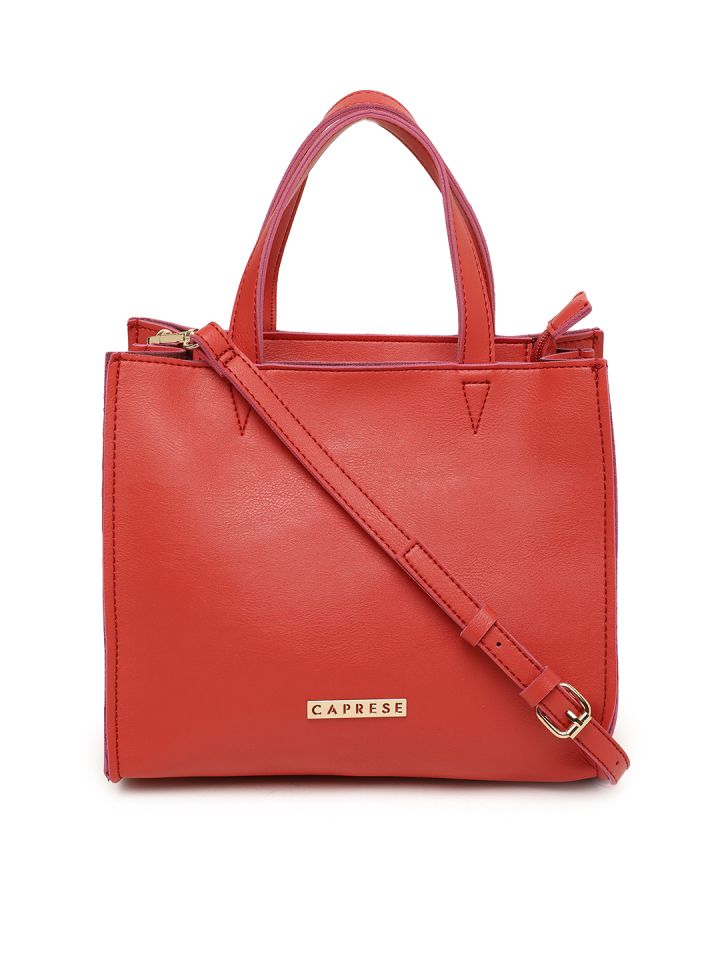 Buy Caprese Red Solid Handheld Bag Handbags for Women 5795346