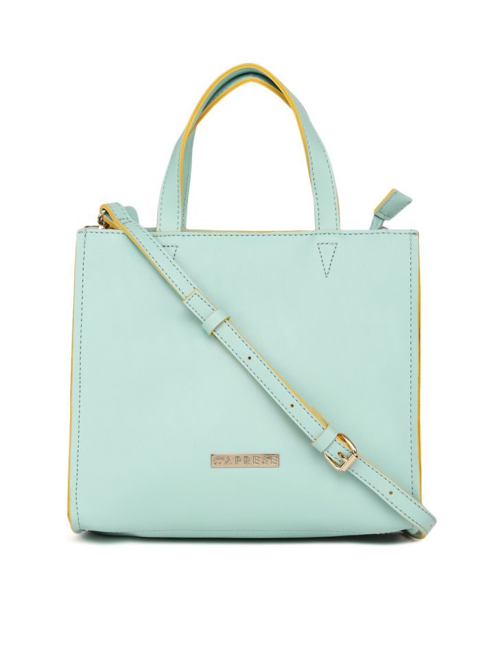 Caprese green solid handheld bag best sale