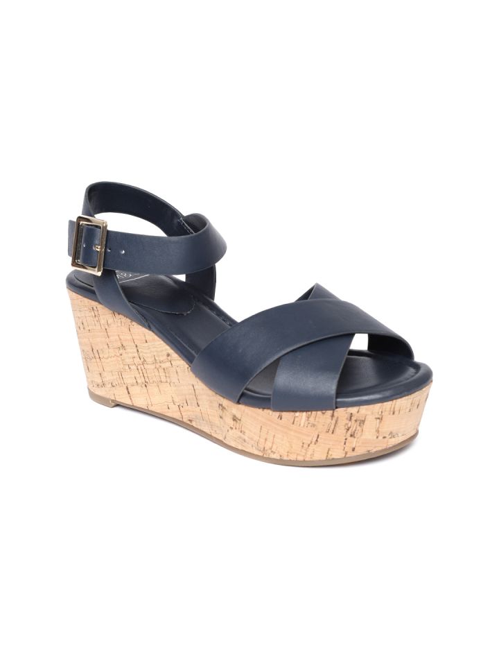 marks and spencer navy wedges