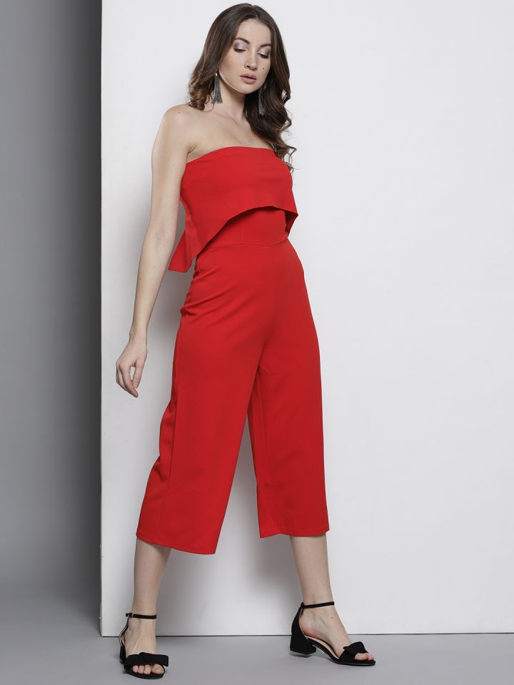 dorothy perkins red jumpsuit