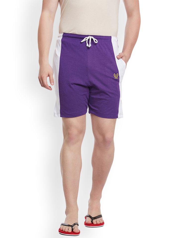 Purple online lounge shorts