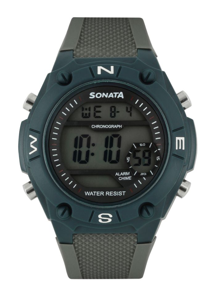 Buy Sonata Men Ocean Series Grey Digital Watch 77033PP01 Watches