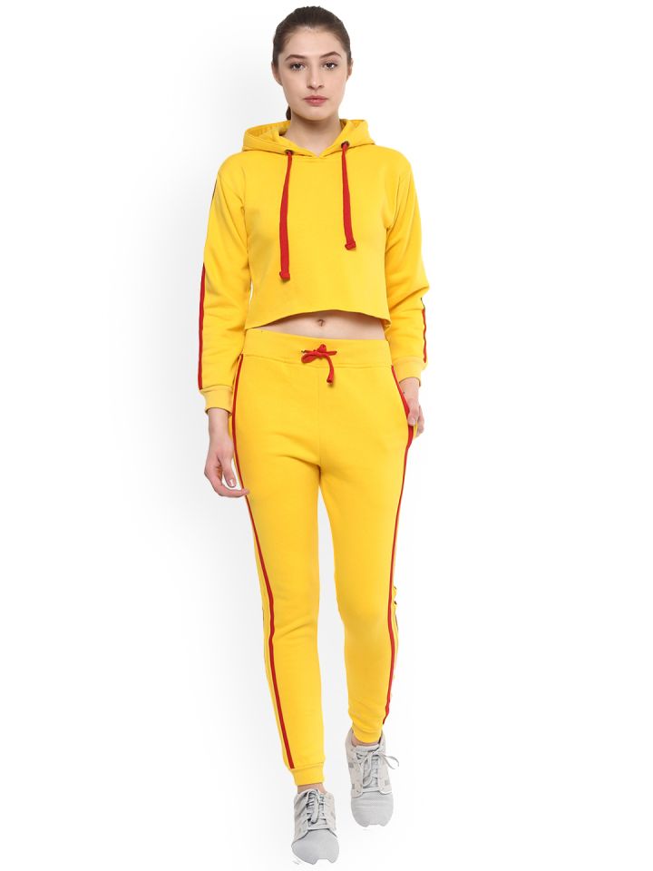 red and yellow tracksuit