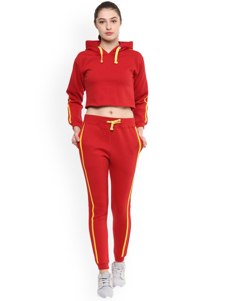 red and yellow tracksuit
