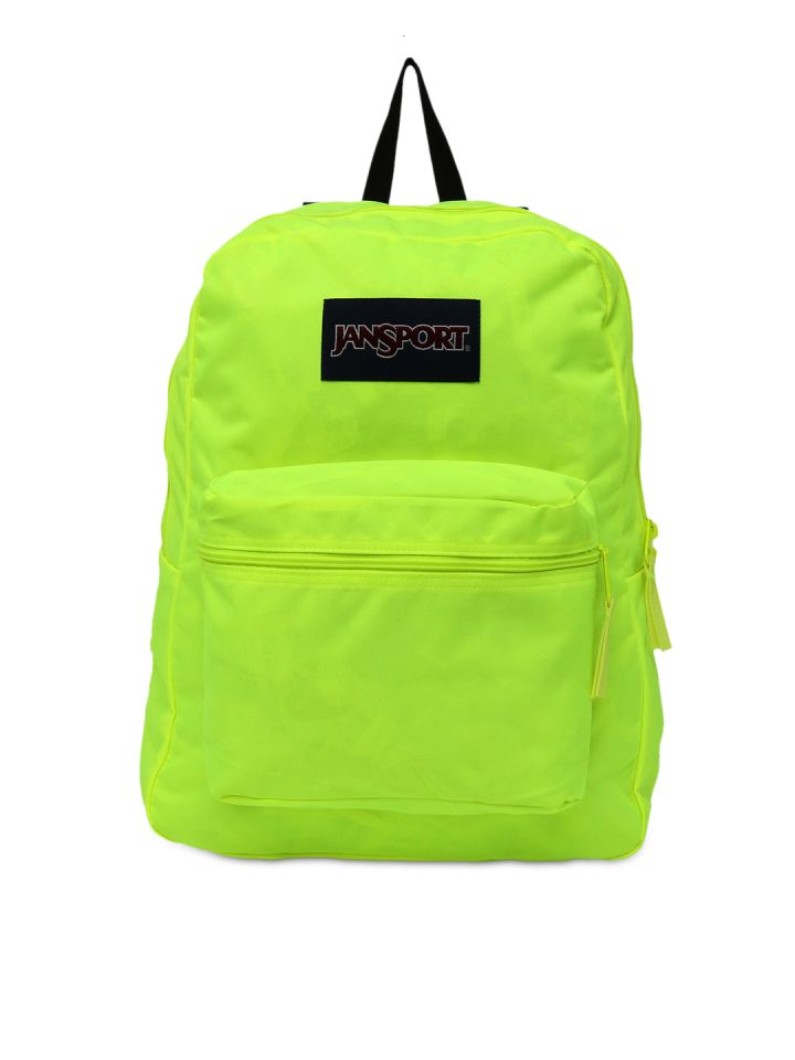Buy Jansport Unisex Fluorescent Green Solid Backpack Backpacks