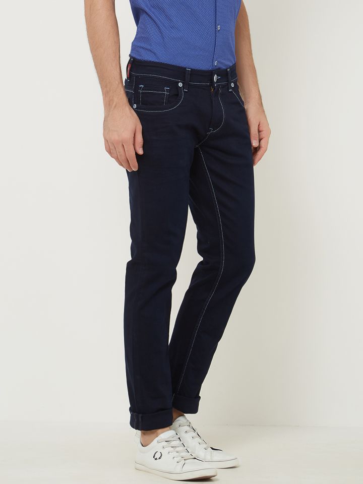 Buy Lawman Pg3 Men Blue Slim Fit Mid Rise Clean Look Jeans Jeans