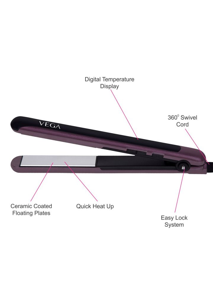 Vega 3 in 1 Keratin Coat Hair Styler with Automatic Shut Off OnOff Switch  with Power Indicator Light 360 Swivel Cord VHSCC03 Price in India  buy  Vega 3 in 1 Keratin