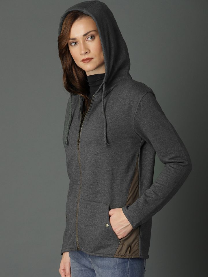 charcoal grey sweatshirt womens